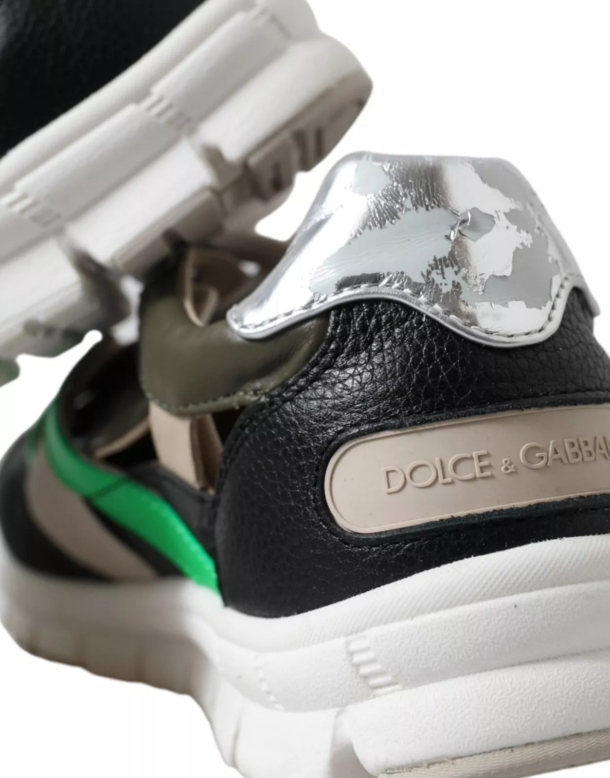 Dolce &amp; Gabbana Sneakers Multicolor Leather Suede Shoes