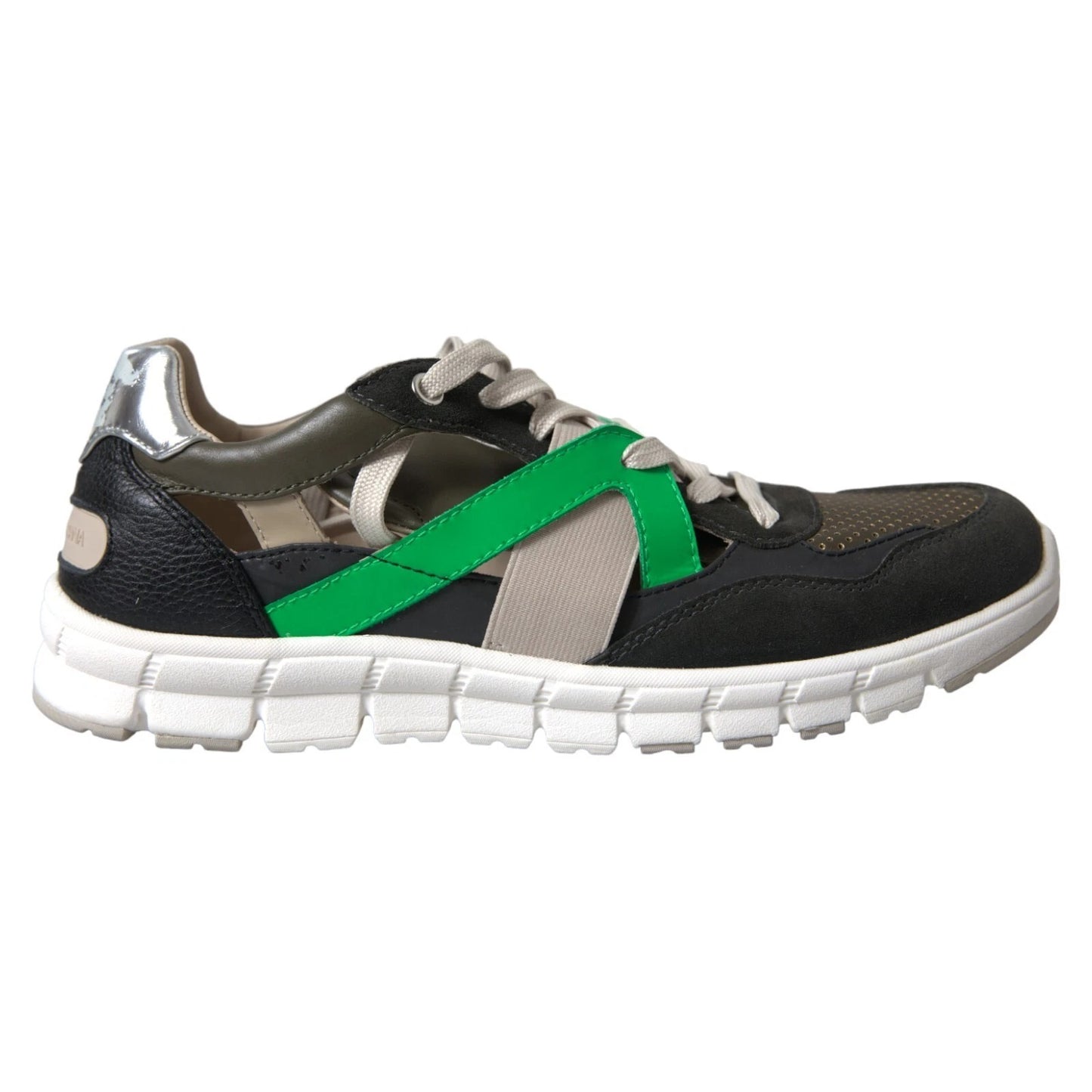 Dolce &amp; Gabbana Sneakers Multicolor Leather Suede Shoes