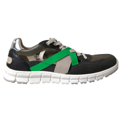 Dolce &amp; Gabbana Sneakers Multicolor Leather Suede Shoes