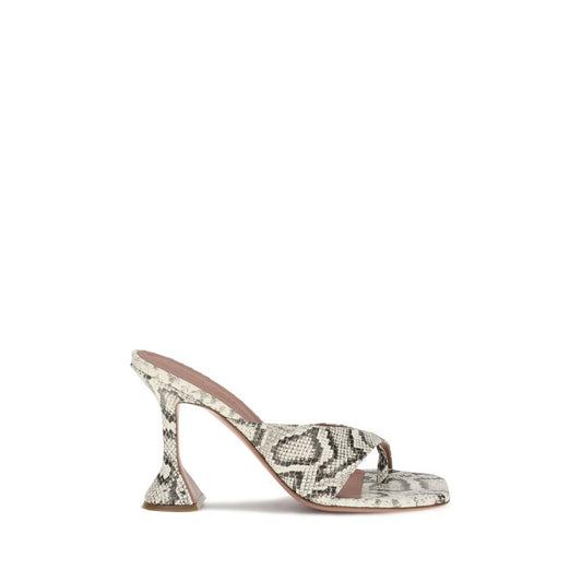 Amina Muaddi Python Patterned Shiona Sandals