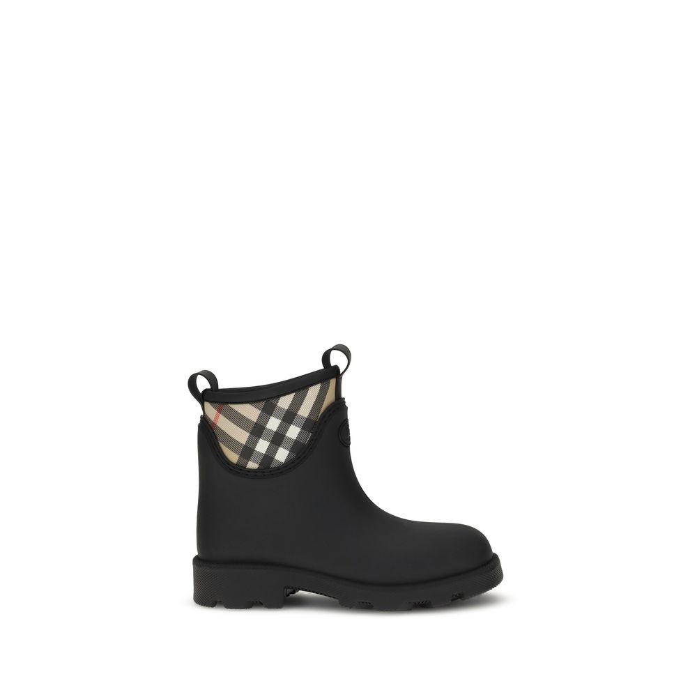 Burberry Marsh Stamp Rubber Ankle Boots Weatherproof