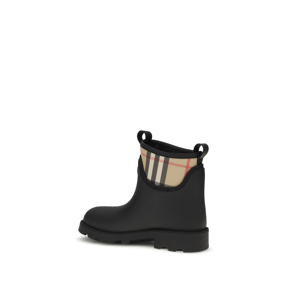 Burberry Marsh Stamp Rubber Ankle Boots Weatherproof