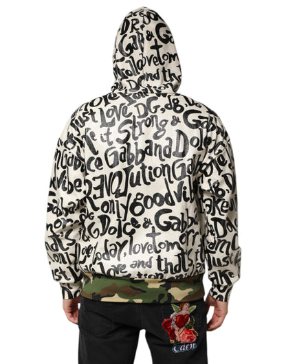 Dolce &amp; Gabbana Multicolor Hooded DGMania Sweatshirt Sweater
