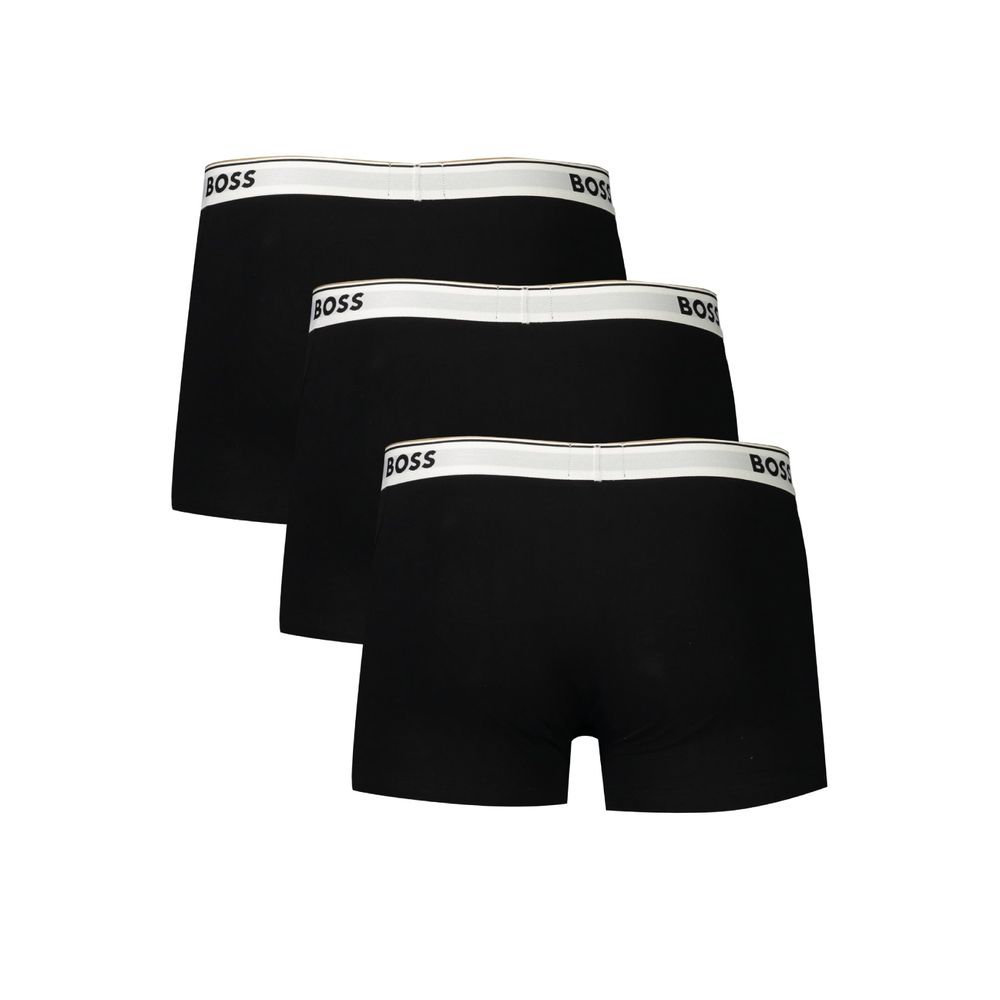 Hugo Boss Black Cotton Men Boxer Shorts