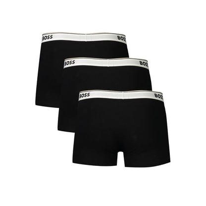 Hugo Boss Black Cotton Men Boxer Shorts