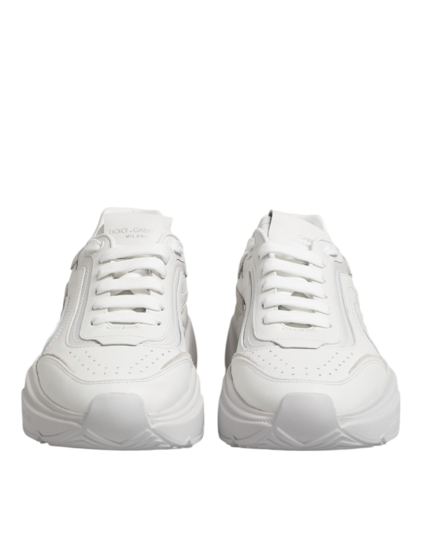 Dolce & Gabbana White Leather Daymaster Low Top Sneakers Shoes - from Dolce & Gabbana