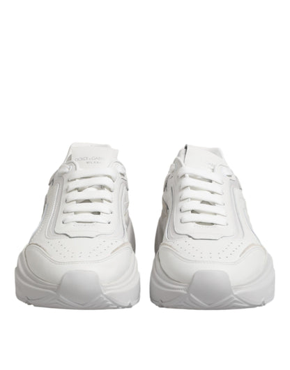 Dolce & Gabbana White Leather Daymaster Low Top Sneakers Shoes - from Dolce & Gabbana
