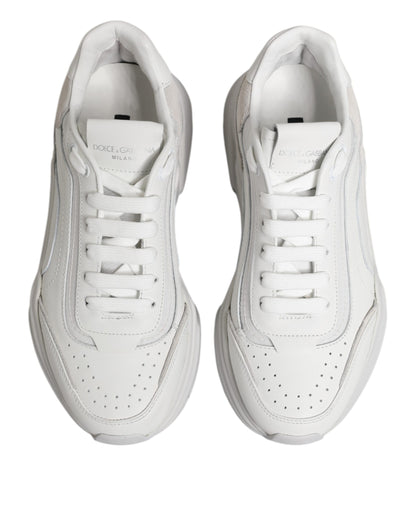 Dolce & Gabbana White Leather Daymaster Low Top Sneakers Shoes - from Dolce & Gabbana