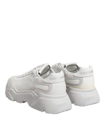 Dolce & Gabbana White Leather Daymaster Low Top Sneakers Shoes - from Dolce & Gabbana