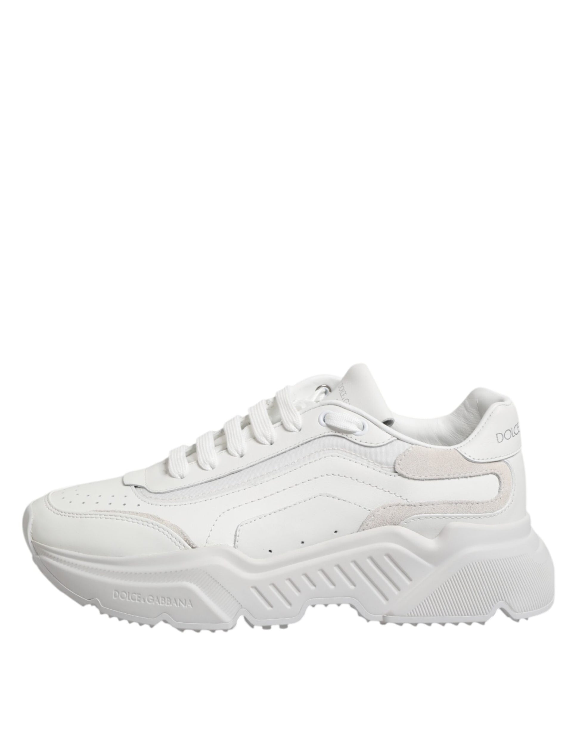 Dolce & Gabbana White Leather Daymaster Low Top Sneakers Shoes - from Dolce & Gabbana