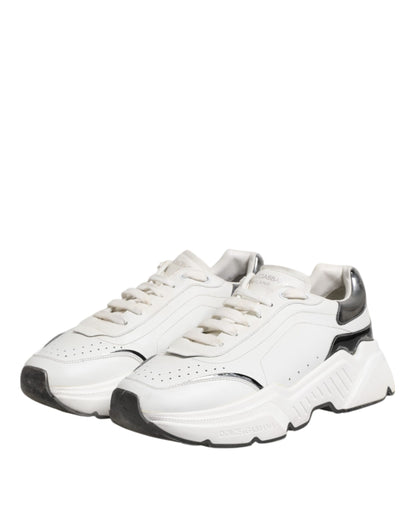 Dolce & Gabbana White Daymaster Leather Low Top Sneakers Shoes - from Dolce & Gabbana