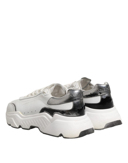 Dolce & Gabbana White Daymaster Leather Low Top Sneakers Shoes - from Dolce & Gabbana