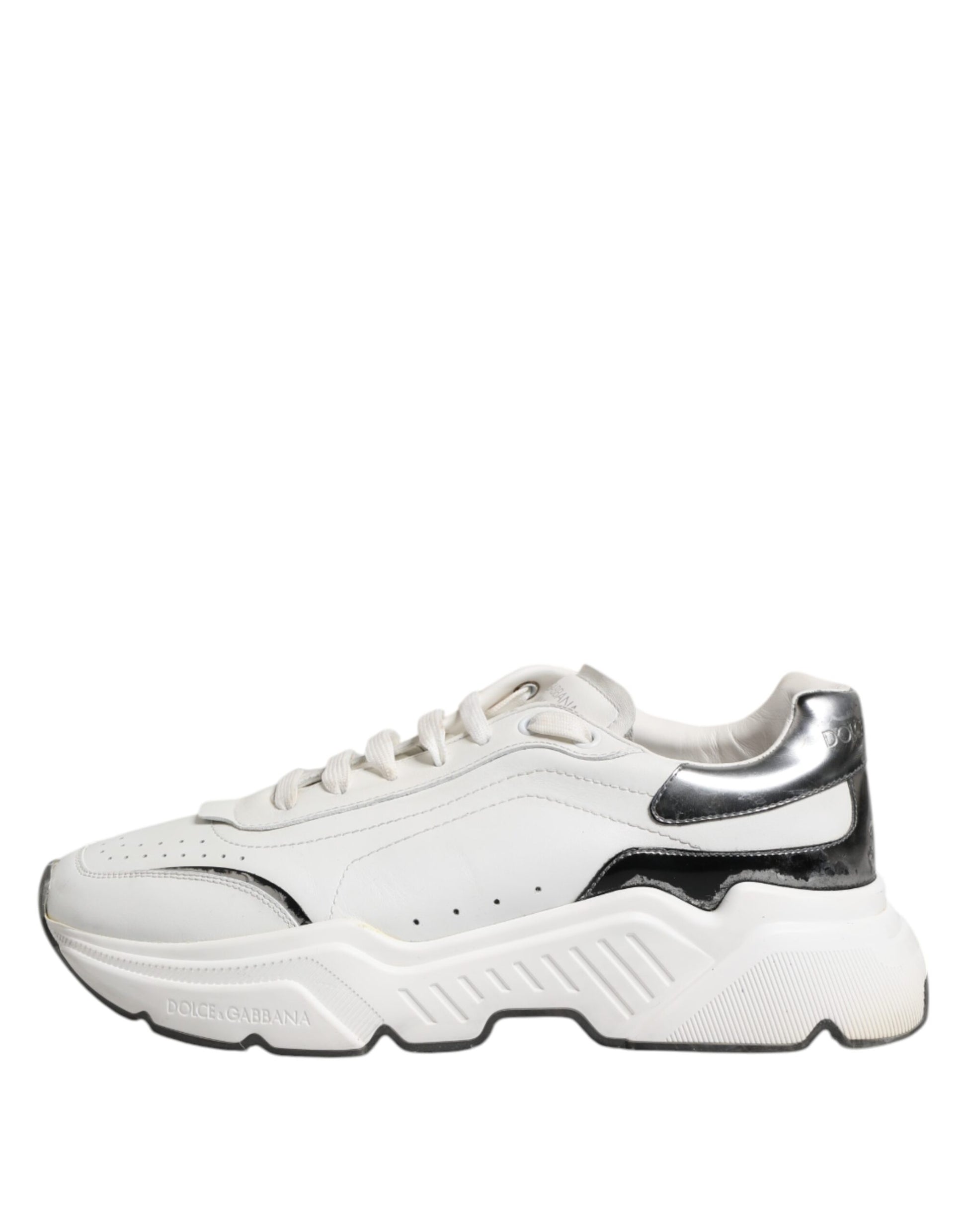 Dolce & Gabbana White Daymaster Leather Low Top Sneakers Shoes - from Dolce & Gabbana