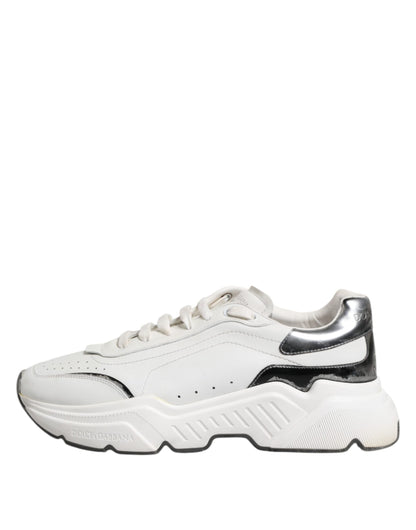 Dolce & Gabbana White Daymaster Leather Low Top Sneakers Shoes - from Dolce & Gabbana