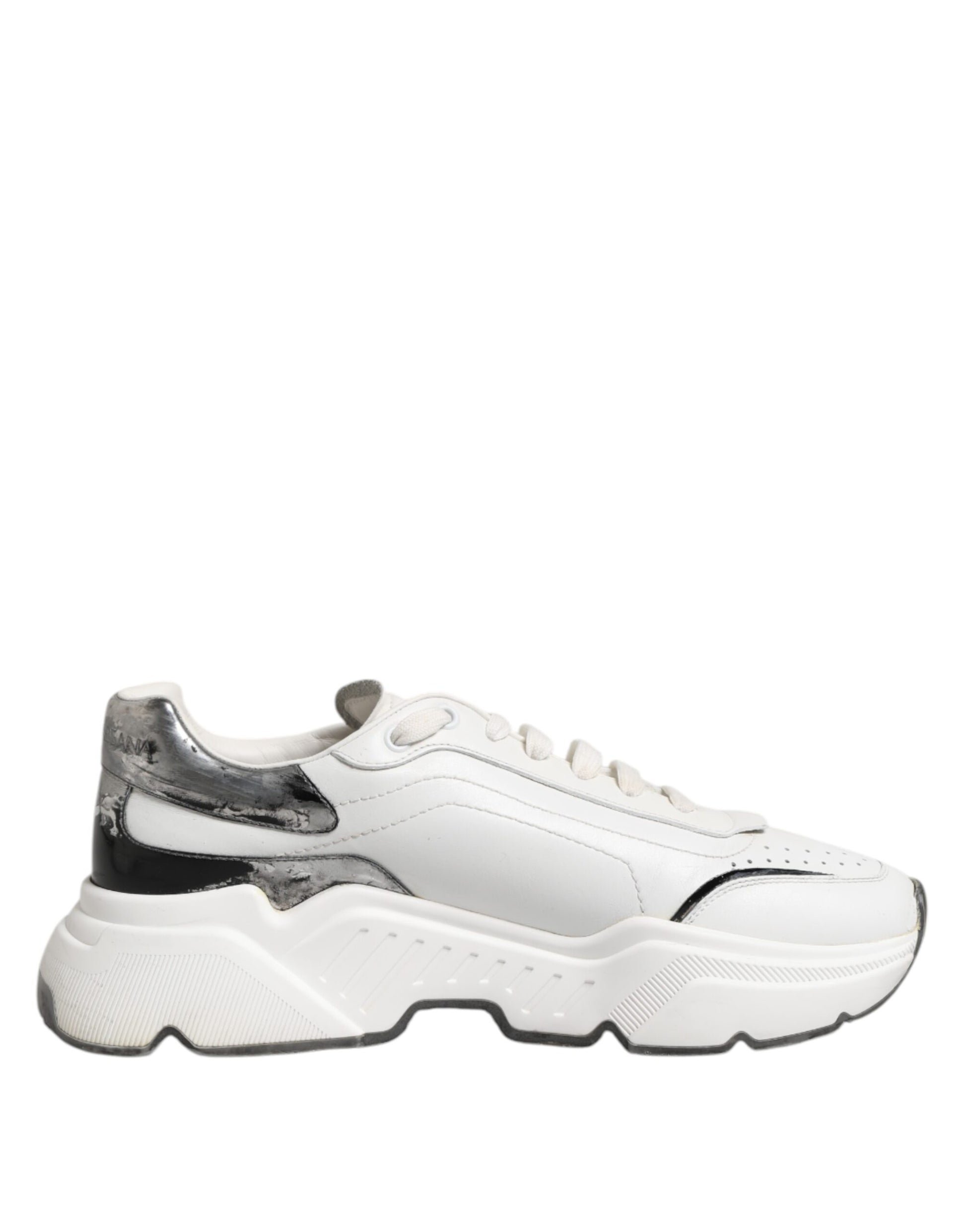 Dolce & Gabbana White Daymaster Leather Low Top Sneakers Shoes - from Dolce & Gabbana