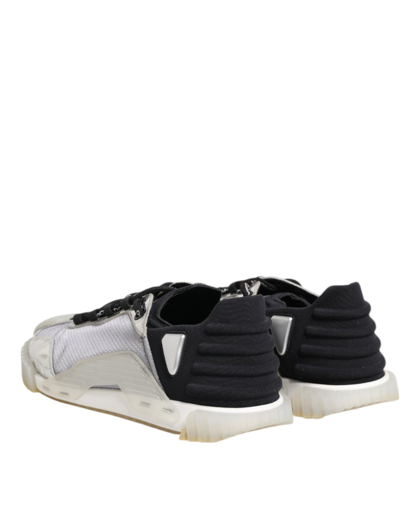 Dolce & Gabbana Black Silver NS1 Men Low Top Sneakers Shoes - from Dolce & Gabbana