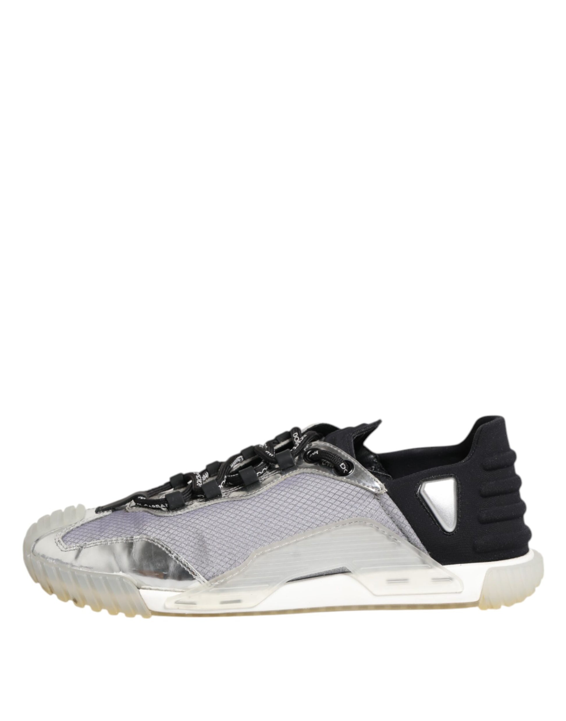 Dolce & Gabbana Black Silver NS1 Men Low Top Sneakers Shoes - from Dolce & Gabbana
