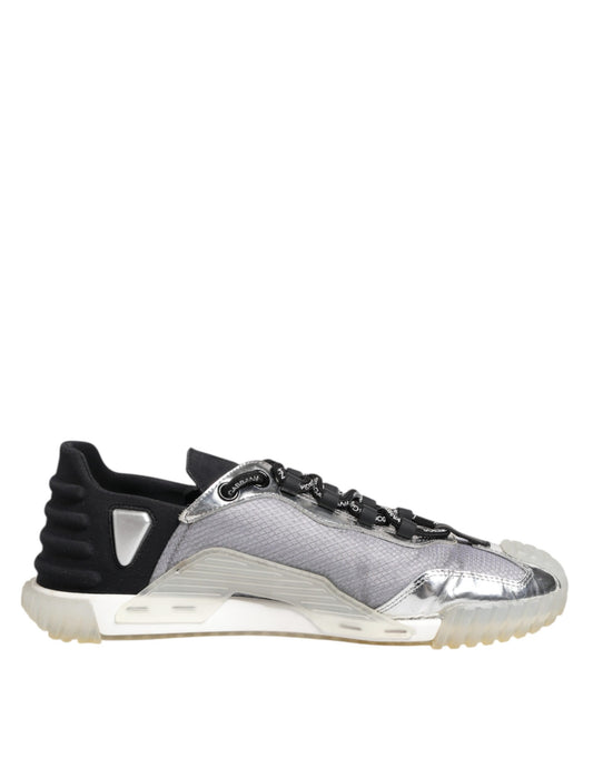 Dolce & Gabbana Black Silver NS1 Men Low Top Sneakers Shoes - from Dolce & Gabbana