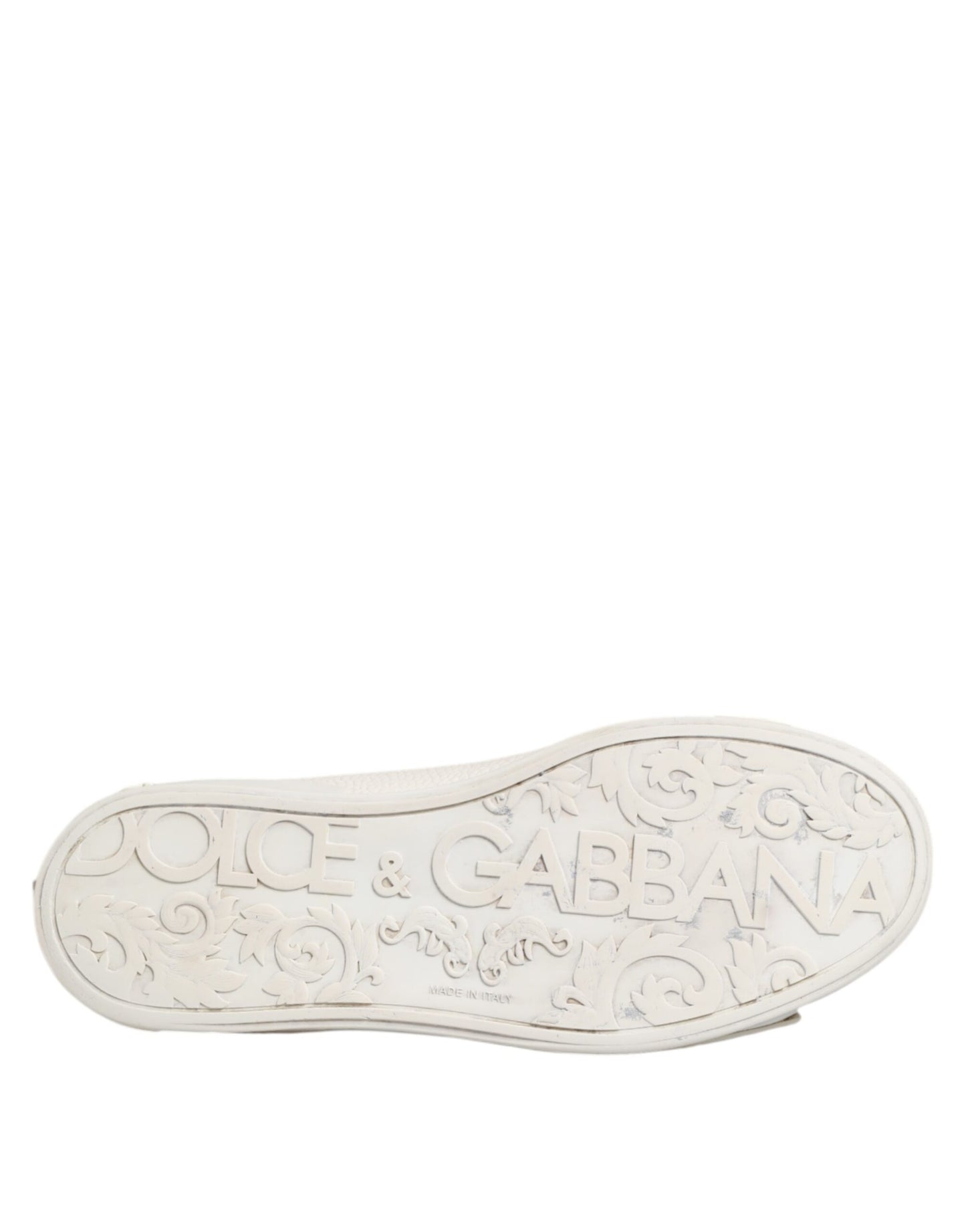 Dolce & Gabbana White Leather Mid Top Sneakers Shoes - from Dolce & Gabbana