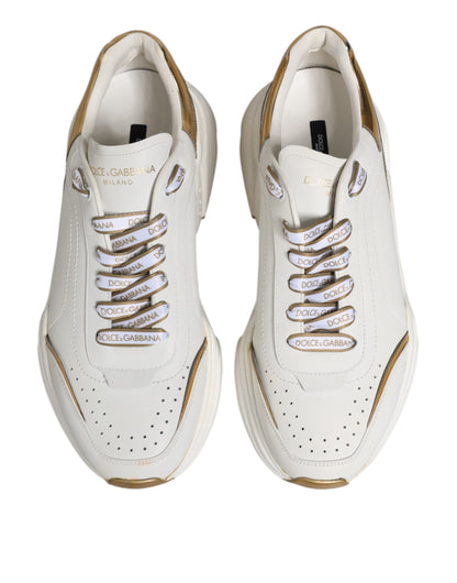 Dolce & Gabbana White Logo Daymaster Low Top Sneakers Shoes - from Dolce & Gabbana