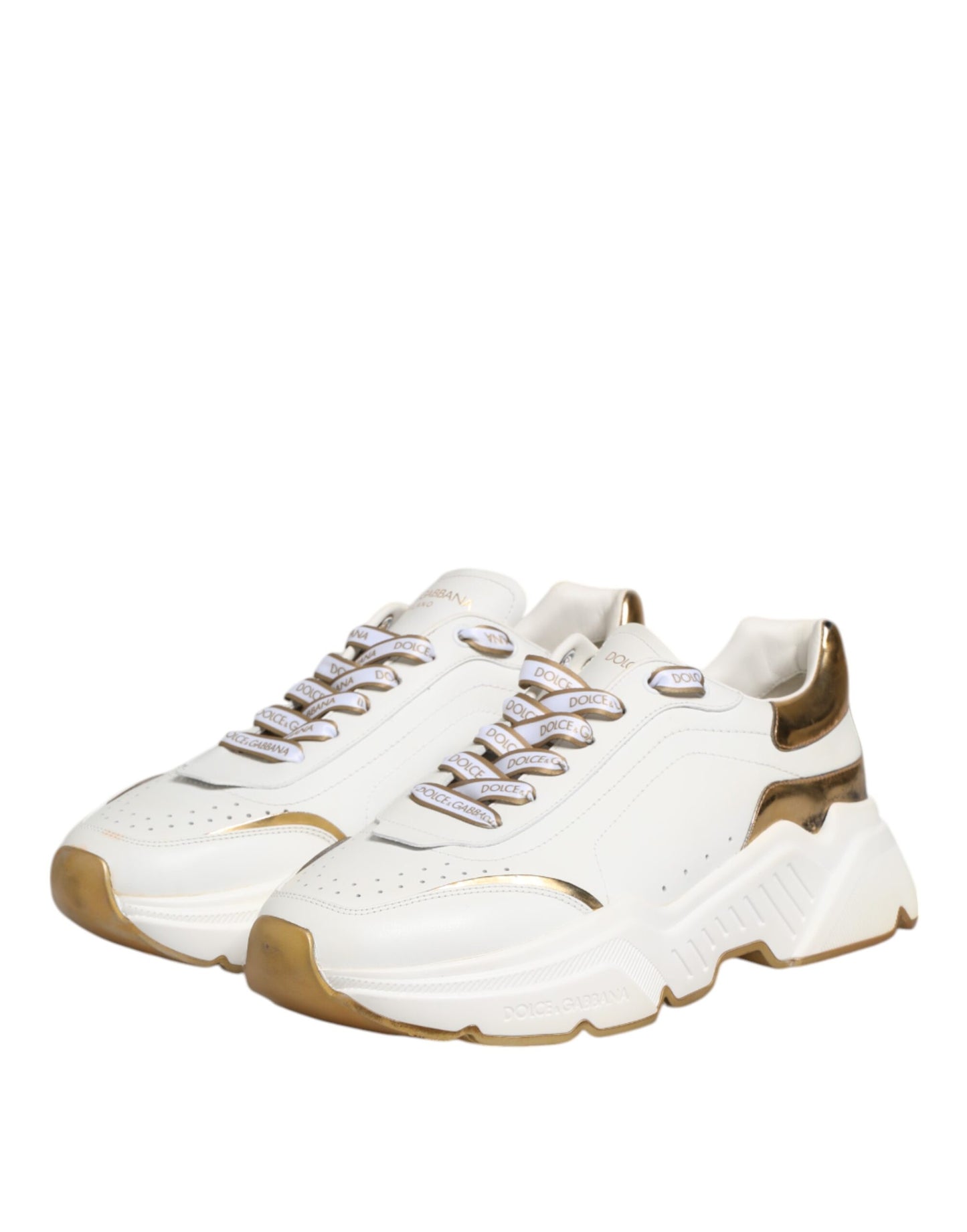 Dolce & Gabbana White Logo Daymaster Low Top Sneakers Shoes - from Dolce & Gabbana