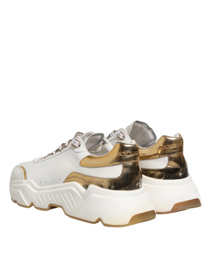 Dolce & Gabbana White Logo Daymaster Low Top Sneakers Shoes - from Dolce & Gabbana