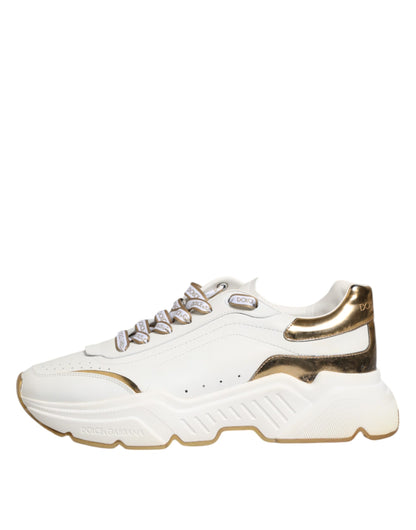 Dolce & Gabbana White Logo Daymaster Low Top Sneakers Shoes - from Dolce & Gabbana