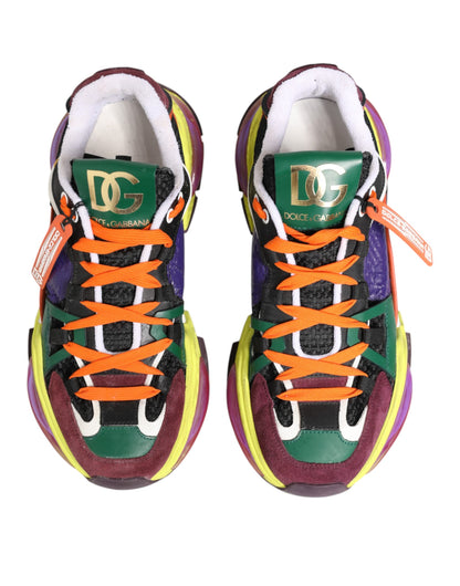 Dolce &amp; Gabbana Multicolor Airmaster Men Sneaker Shoes