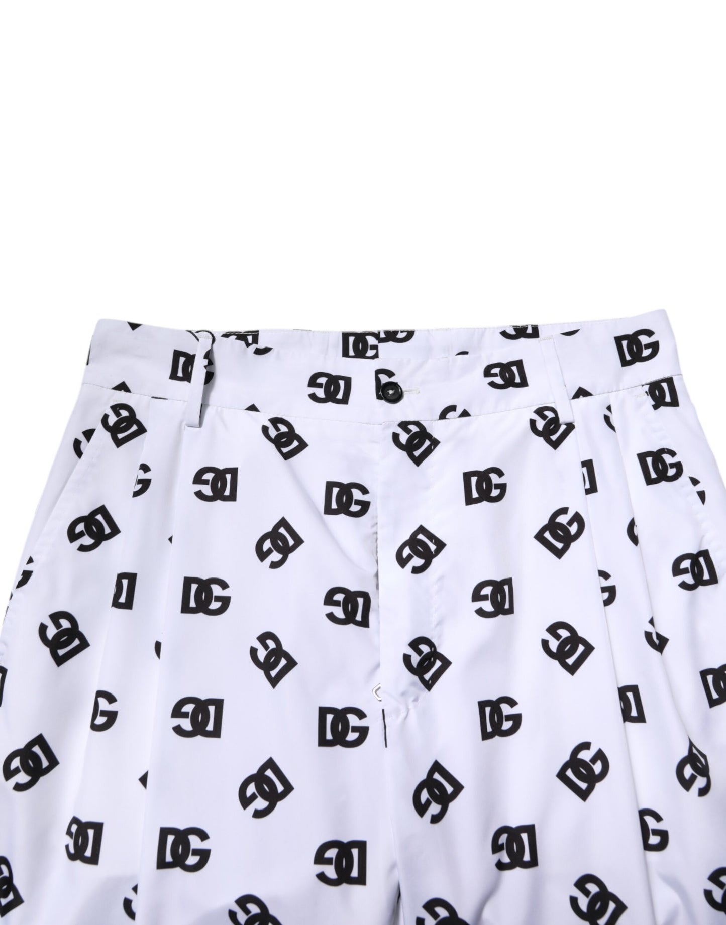 Dolce &amp; Gabbana White Logo Cotton Skinny Denim Trouser Pants