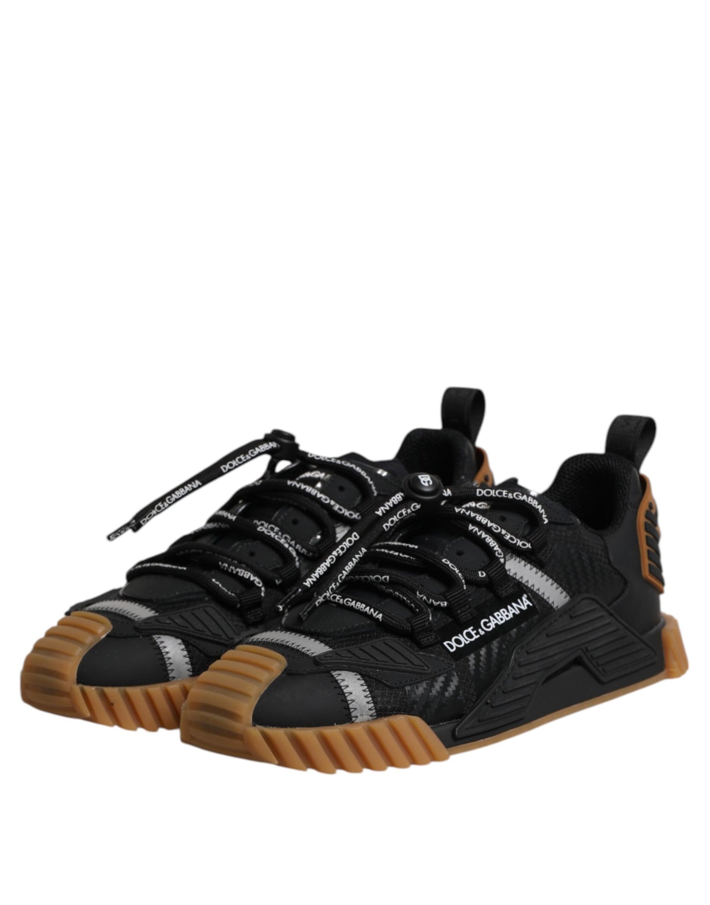 Dolce &amp; Gabbana Black NS1 Lace Up Low Top Men Sneakers Shoes