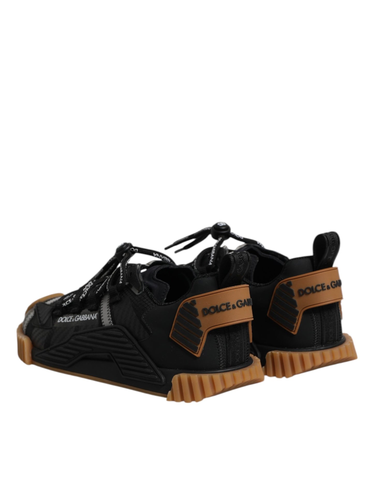 Dolce &amp; Gabbana Black NS1 Lace Up Low Top Men Sneakers Shoes