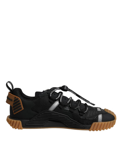 Dolce &amp; Gabbana Black NS1 Lace Up Low Top Men Sneakers Shoes