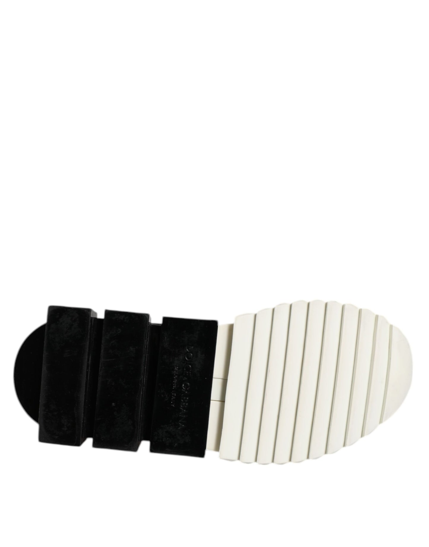 Dolce &amp; Gabbana White Black Low Top Sorrento Sneakers Shoes
