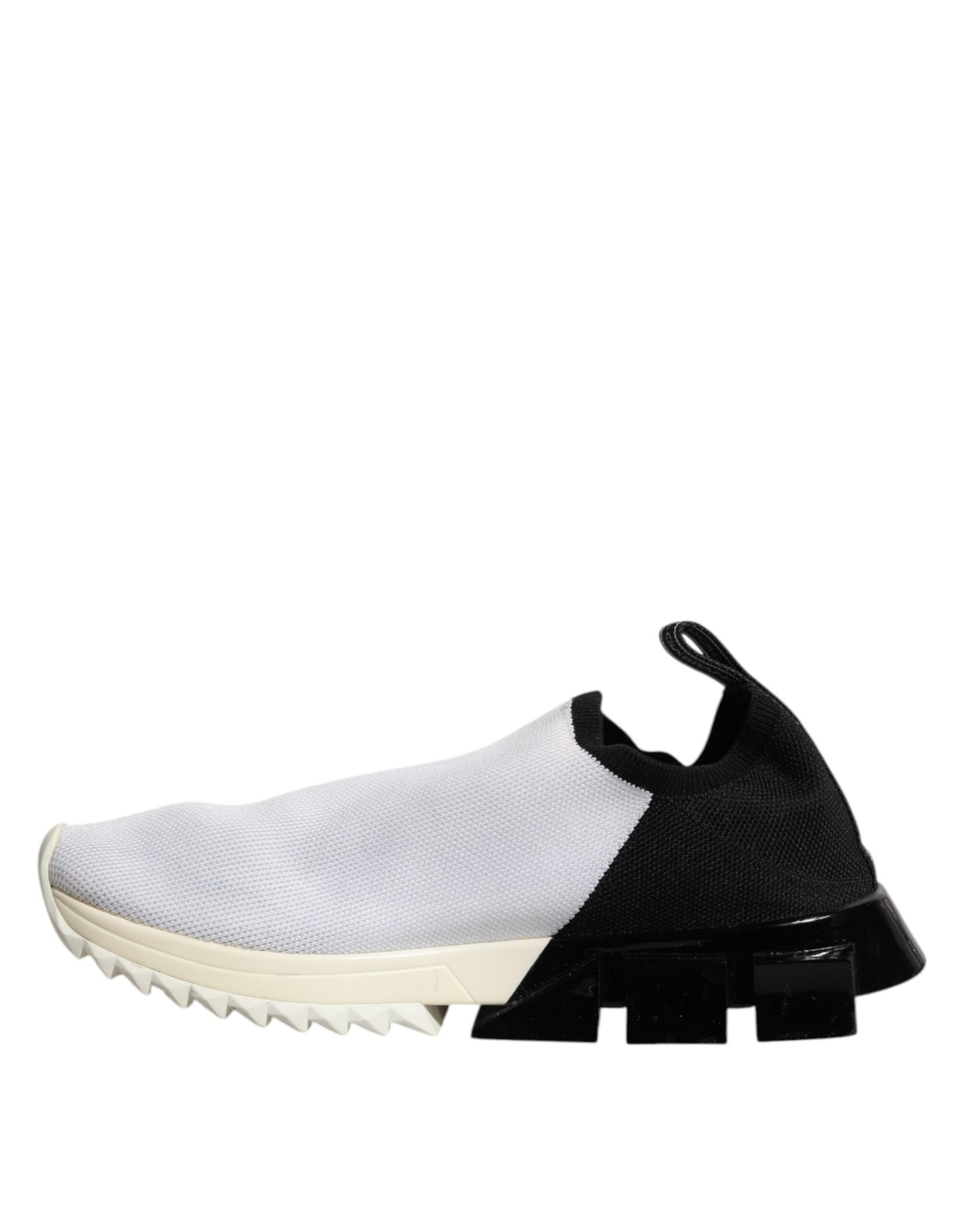 Dolce &amp; Gabbana White Black Low Top Sorrento Sneakers Shoes