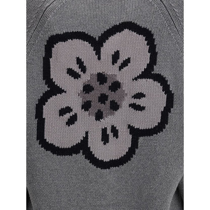 Kenzo Boke Flower Cardigan Cotton And Wool Blend Luxe