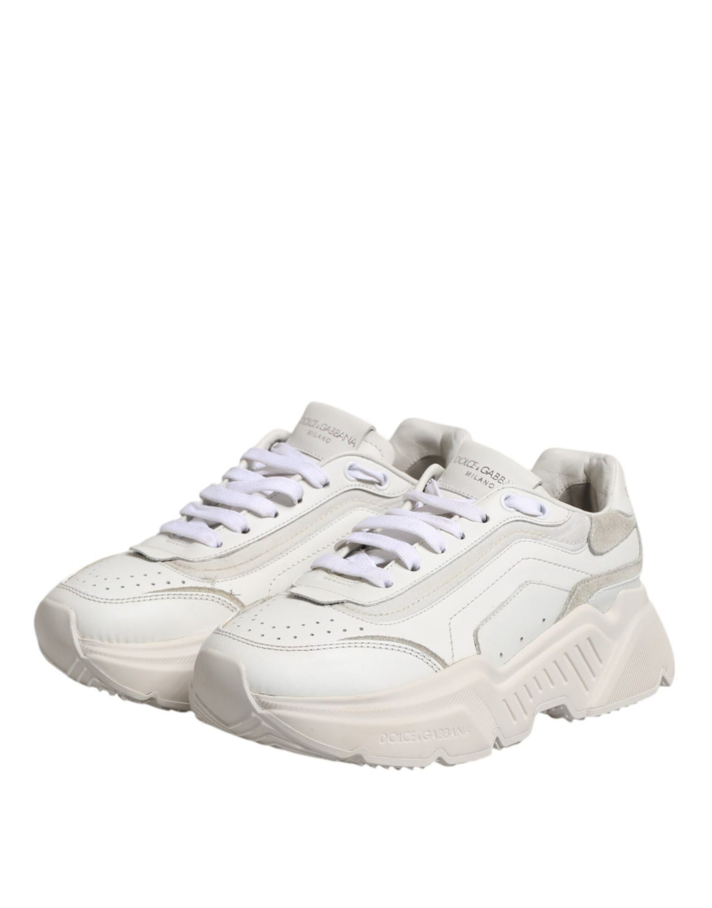Dolce &amp; Gabbana White Daymaster Low Top Sneakers Shoes