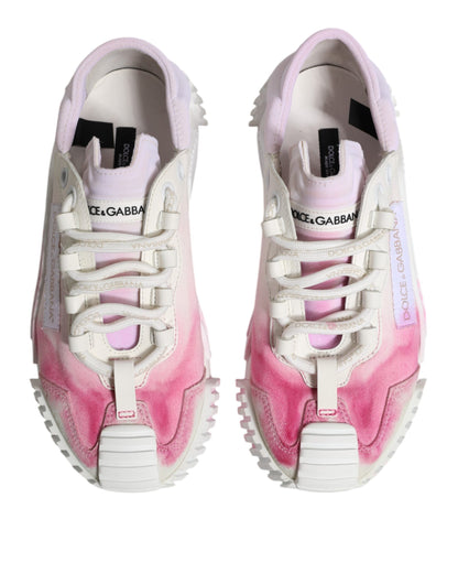 Dolce &amp; Gabbana White NS1 Lace Up Low Top Sneakers Shoes