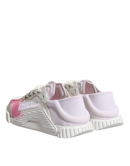 Dolce &amp; Gabbana White NS1 Lace Up Low Top Sneakers Shoes