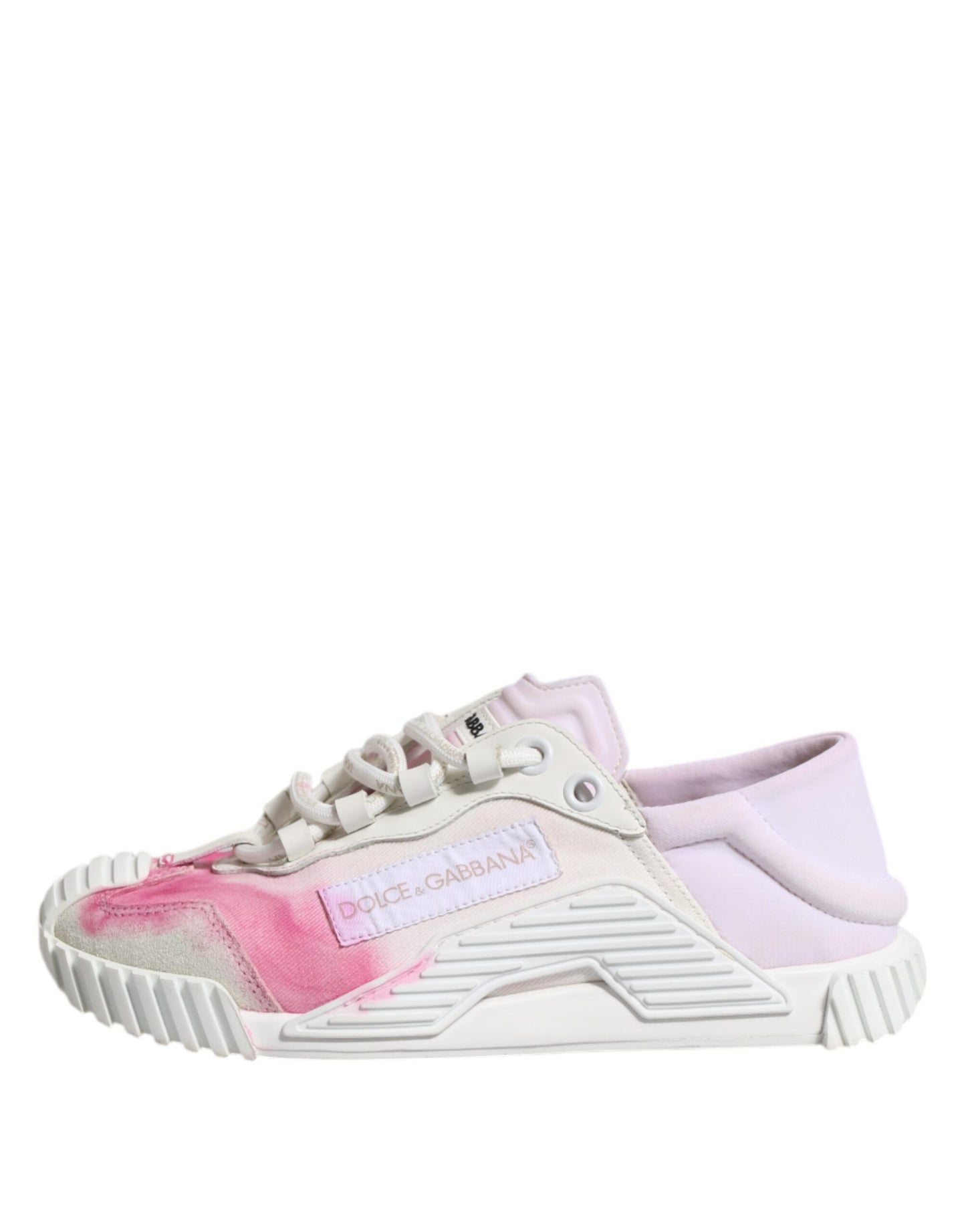 Dolce &amp; Gabbana White NS1 Lace Up Low Top Sneakers Shoes