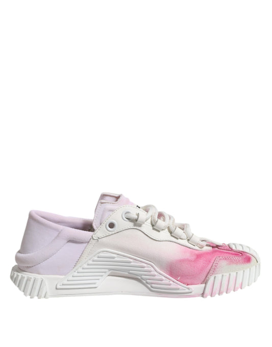 Dolce &amp; Gabbana White NS1 Lace Up Low Top Sneakers Shoes