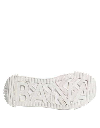 Dolce &amp; Gabbana White NS1 Lace Up Low Top Sneakers Shoes