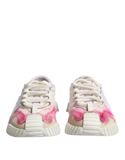 Dolce &amp; Gabbana White NS1 Lace Up Low Top Sneakers Shoes