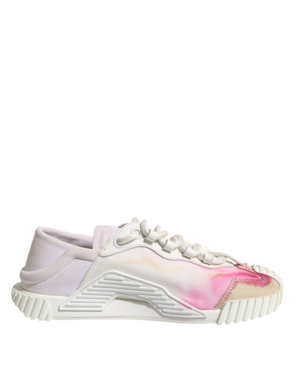 Dolce &amp; Gabbana White NS1 Lace Up Low Top Sneakers Shoes