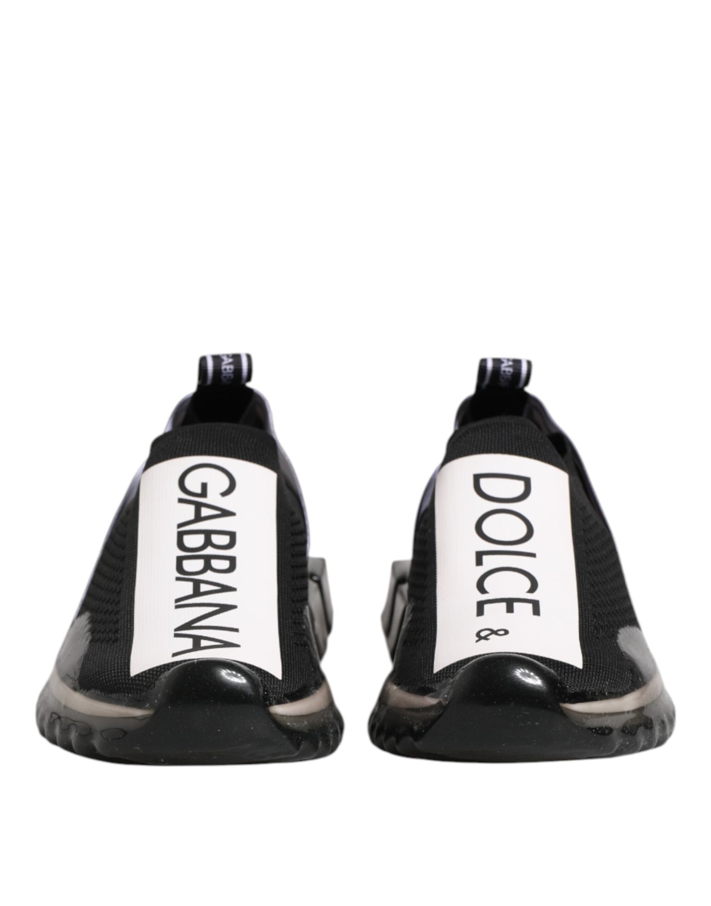 Dolce &amp; Gabbana Black Sorrento Slip On Low Top Sneakers Shoes