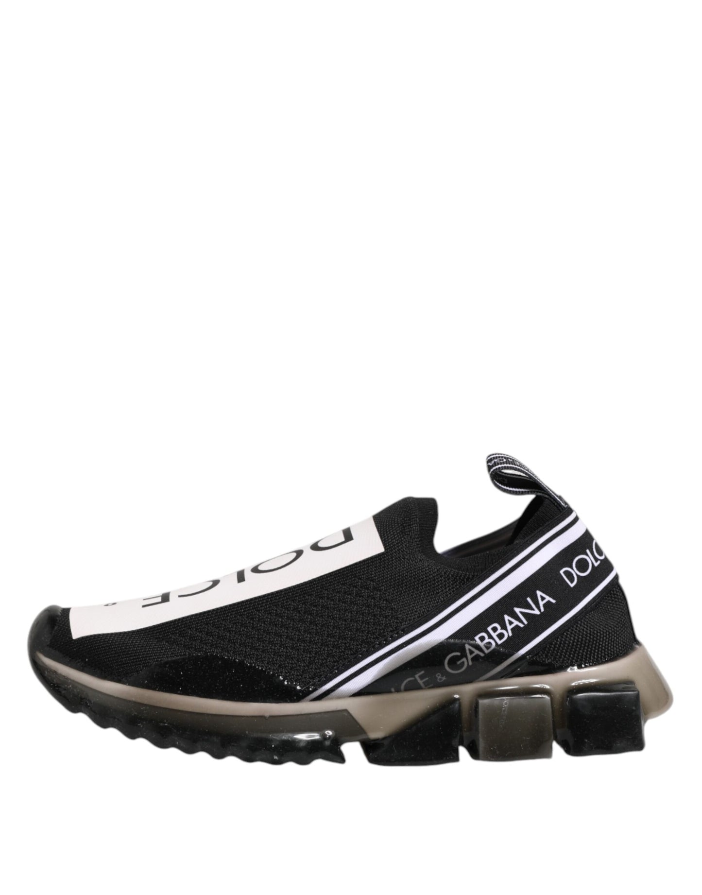 Dolce &amp; Gabbana Black Sorrento Slip On Low Top Sneakers Shoes