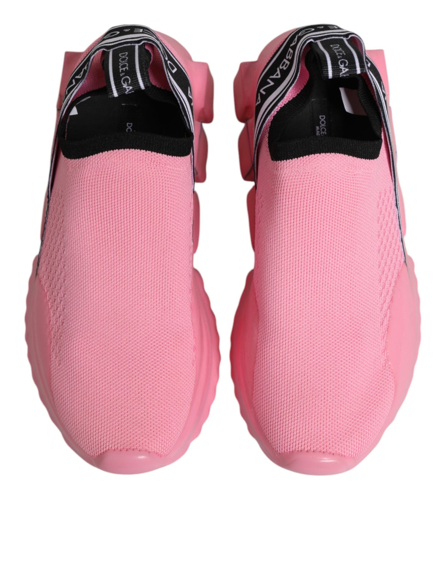 Dolce &amp; Gabbana Pink Sorrento Low Top Women Sneakers Shoes