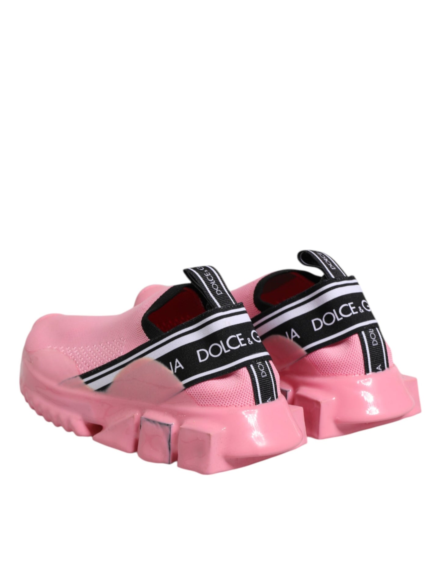 Dolce &amp; Gabbana Pink Sorrento Low Top Women Sneakers Shoes