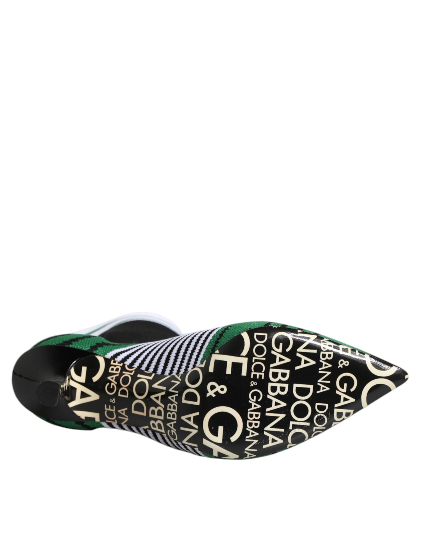 Dolce &amp; Gabbana Green Stretch Sock Style Ankle Boots Shoes