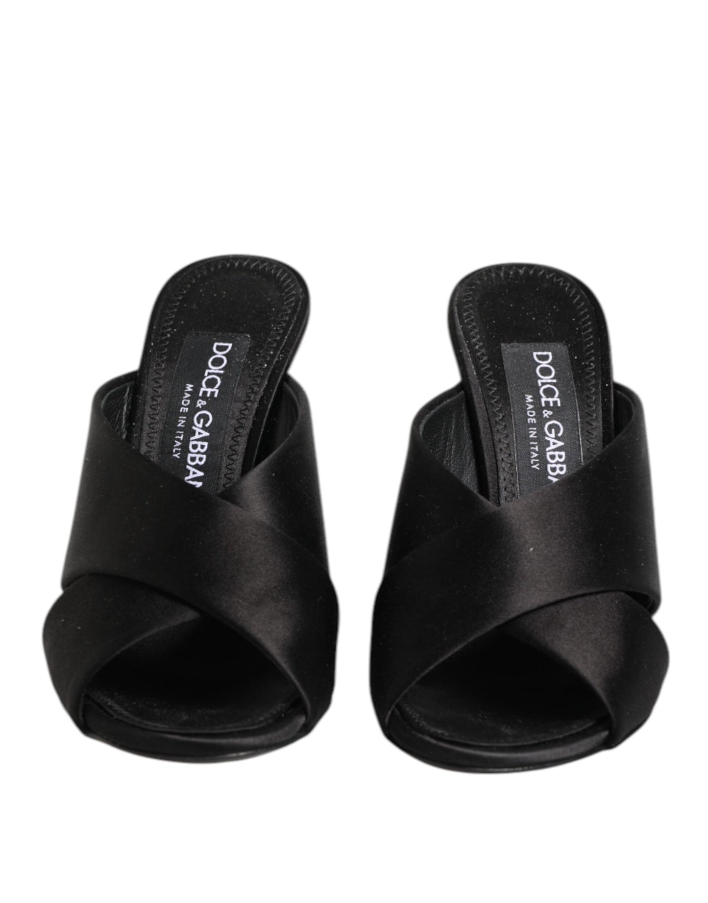 Dolce &amp; Gabbana Black Keira Baroque High Heel Sandals Shoes