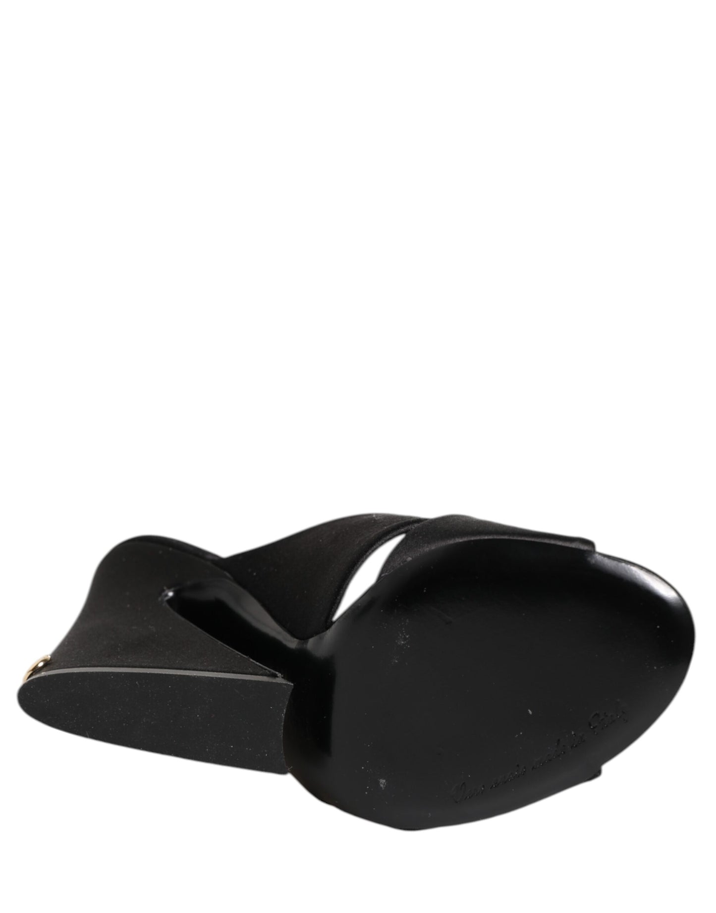 Dolce &amp; Gabbana Black Keira Baroque High Heel Sandals Shoes